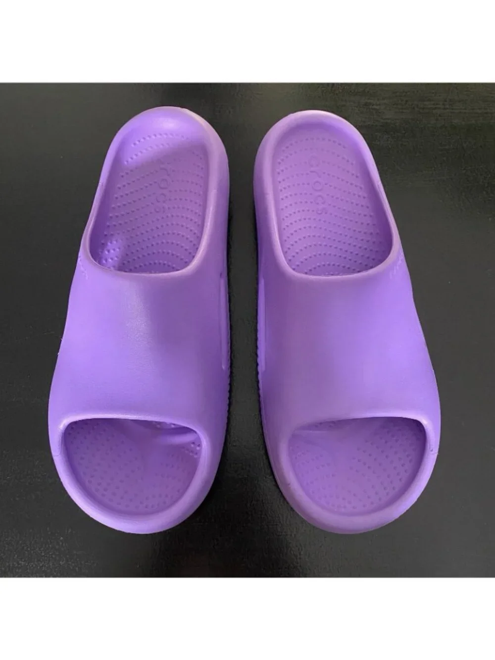 Crocs Mellow Recovery Slide Sandals Men 10 Women 12 Galaxy Purple Waterproof - Picture 6 of 12